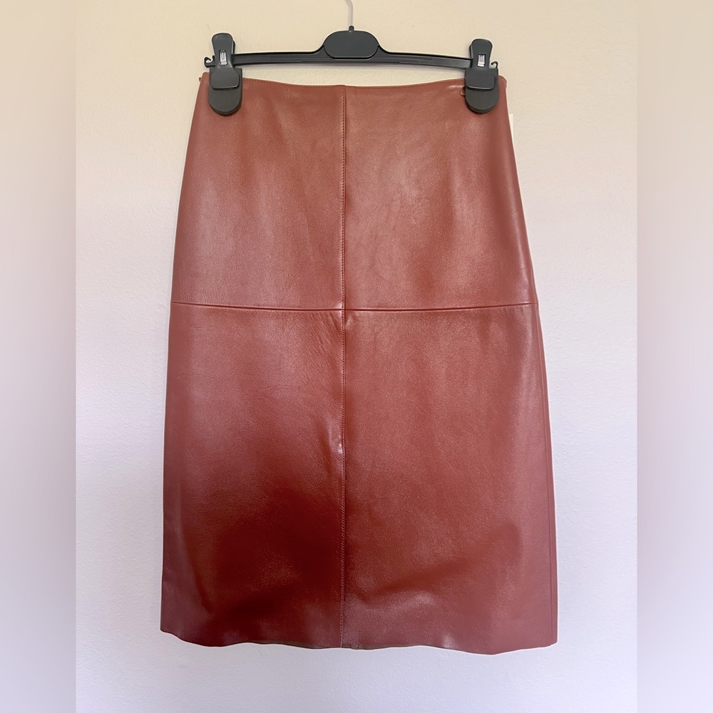 Joseph Napa Leather Pencil Skirt. New with tags